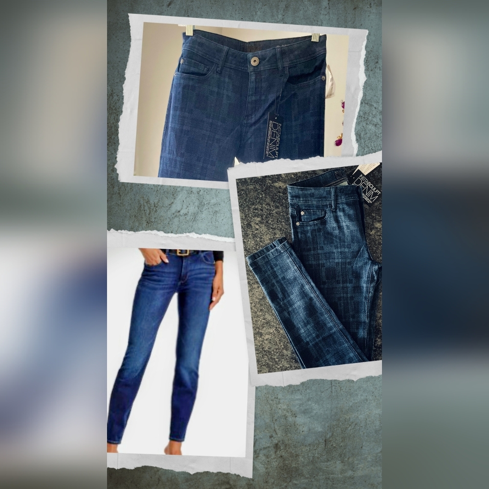 DL1961 Instasculpt Florence Women's Dark Blue Patterned Jeans